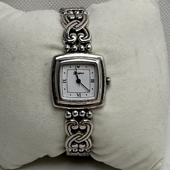 Brighton Accessories - Brighton Santa Rosa Silver Adjustable Toggle Closure Watch w/ Roman Numerals